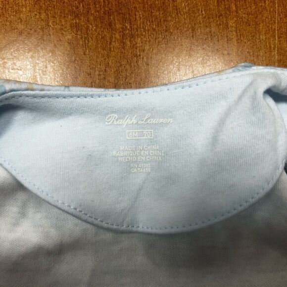 Ralph Lauren Baby Blue Pajama Onesie - Picture 6 of 6